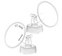 Maymom Wide Neck Pump Part Compatible wtih Spectra S1/S2 Pumps; Incl Wide Mouth Flange; Not Original Spectra Flange; Replaces Spectra Shield (17 mm Two Flanges)