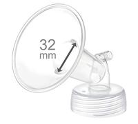 Maymom Wide Neck Pump Part for Spectra S1 Spectra S2 Spectra 9 Plus Breastpump; Incl Wide Mouth Flange (One flange-32mm Flange);Not Original Spectra Flange; Not Original Spectra Baby USA Parts