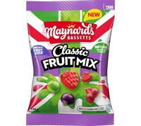 Maynards Bassetts Classic Fruit Mix Sweets, Bursting With Fruity Flavours, 110 g Bag (Pack of 1)