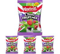 Maynards Bassetts Classic Fruit Mix Sweets, Bursting With Fruity Flavours, 110 g Bag (Pack of 4)