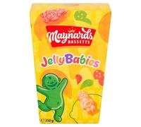 Maynards Bassetts Jelly Babies, Bursting with Fruity Flavours, Soft & Chewy Texture, Sharing Pack, 350 g (Pack of 6)