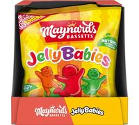 Maynards Bassetts Jelly Babies, Bursting with Fruity Flavours, Soft & Chewy Texture, Sharing or Gifting Pack, 350 g (Pack of 6)
