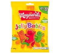 Maynards Bassetts Jelly Babies, Fruit Flavoured Sweets, 10 x 130g, Natural Colours and Flavours