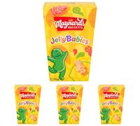 Maynards Bassetts Jelly Babies Sweets, Soft Fruity Jelly Candies, 350 g Sharing Box (Pack of 4)