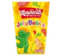 Maynards Bassetts Jelly Babies Sweets, Soft Fruity Jelly Candies, 350 g Sharing Box (Pack of 1)