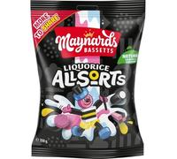 Maynards Bassetts Liquorice Allsorts, Authentic Mix, 350 g Sharing Pack (Pack of 6)