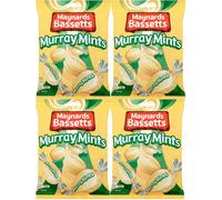 Maynards Bassetts Murray Mints Sweets Bag (193g per pack) Pack of 4