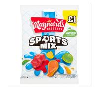 Maynards Bassetts Sports Mix Sweets Bag 165g x Case of 12