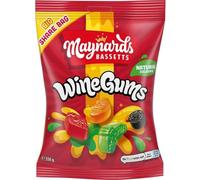 Maynards Bassetts Wine Gums, Bursting with Fruity Flavours, Multipack, 350 g (Pack of 6)