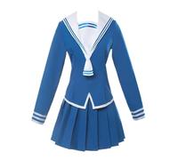 MaYng Anime Honda Tohru Cosplay Sohma Kyo Costume Women's Halloween Uniform Suit Sailor Suit Blue Outfits (Women-L)