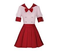 MaYng Anime Nanami Ruchia Cosplay Costume Women's Halloween Uniform Suit Red Dress Outfits (Small)
