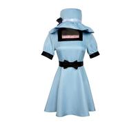 MaYng Anime Shiina Mayuri Cosplay Costume Women's Halloween Uniform Suit Blue Evening Dress Outfits (XX-Small)