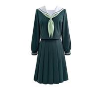 MaYng Hot Anime Maomao Cosplay Costume Women's Halloween School Uniform Suit Sailor Suit Green Outfits (XX-Large)