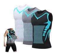 Maynox Vitaboost Shirt, Maynox Vest, Vitaboost Compression Shirt for Men, 2024 New Ionic Shaping Sleeveless Vest (5X-Large,3pcs)