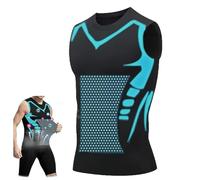 Maynox Vitaboost Shirt, Maynox Vest, Vitaboost Compression Shirt for Men, 2024 New Ionic Shaping Sleeveless Vest (Large,Black)