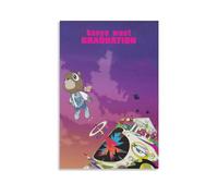 MaYNuo Kanye West Graduation Album Cover Wall Art Canvas Poster - Room Decorative Aesthetic Print Decor - 08x12inch(20x30cm) Unframe-style