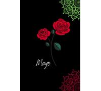 Mayo: Birth Month flower | mandala notebook| daily gift for her Mayo birthday| gift for girls women and teens