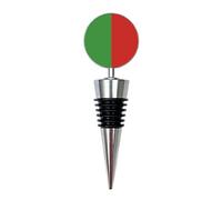 Mayo County Colours Wine Bottle Stopper | Irish Gaelic Games Gift | Durable Zinc Alloy & Silicone | Personalised Gift for Hurling & Gaelic Football Fans | County Mayo Barware