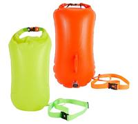 Mayoii 2pcs Tow Float Secure Multifunctional Double Airbags Nylon 23x45cm (Orange and Green)