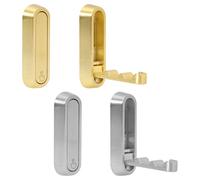 Mayoii 4pcs Foldable Wall Hooks, Flip Down Hook for Hanging Coats, Bags, Towels and Keys Anywhere on Your Home,Foldable Wall Hook Made of Zinc Alloy in Nordic Style (Gold,Silver)
