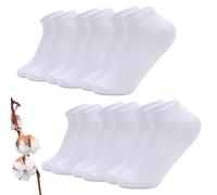 Mayoii 6PCS Trainer Socks Womens 4-7,Ladies Ankle Style for Female, Black,White, Grey or Mixed Pack,Breathable Low Cut Sports Footwear (UK, Alpha, One Size, Regular, Regular, 6, White)