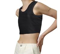 Mayoii Bustiers & Corsets Chest Binder for Large Breasts Women Trans Tomboy FTM Breathable Elastic Binder Bra (UK, Alpha, 3XL, Regular, Regular, Black)