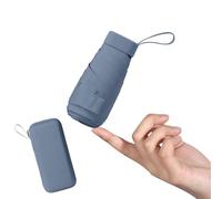 Mayoii Mini Umbrella with UPF50+ Protection, Lightweight Compact Umbrella for Women and Kids, Portable UV Parasol with Storage Box, 6Ribbed Small Parachute for Women Handbag Size