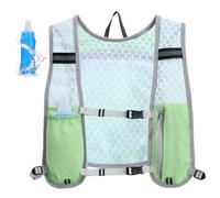Mayoii Running Hydration Vest with 500ml Soft Flask, Waterproof Phone Pocket, Lightweight Hydration Pack, Adjustable No-Bounce Straps for Trail Running, Marathon, Cycling (Green)