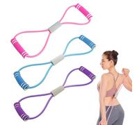 Mayoii Saludea Resistance Band with Handles,3 Packs Figure 8 Exercise Bands Resistance for Women,Adjustable Non-slip Arm & Chest Expander,Securely Yoga Resistance Bands for Strength Training,Home Gym