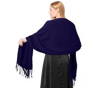 Mayoii Soft Shawls and Wraps for Women Lightweight Pashminas for Women Wedding Shawls and Wraps Cozy Scarf for All Seasons Elegant Wrap Gift for Ladies (1, Navy, One Size)