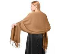 Mayoii Soft Shawls and Wraps for Women Lightweight Pashminas for Women Wedding Shawls and Wraps Cozy Scarf for All Seasons Elegant Wrap Gift for Ladies (1, Khaki, One Size)