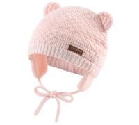 Mayoii Winter Beanie Hat for Baby Kids Toddler Infant Newborn, Earflap Cute Warm Fleece Lind Knit Cap for Boys Girls (UK, Alpha, S, Pink)