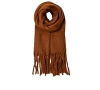 Mayoii Winter Warm Scarf for Women Chunky Scarf Oversized Big Grid Long Shawl Large Cold Weather Thick Blanket Scarves (Brown)