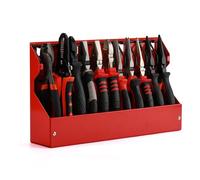 Mayouko 11 Slots Pliers Rack Organizer Holder, For Standard & Wide Pliers, All Steel, Fits in Toolbox Drawer, Chest, Pegboard, Tilt Feature, 11 Slots x 0.92"