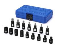 Mayouko 16 Pieces 1/2" Drive Torx Bit Socket and Female External Socket Set,T30-T70 & E10-E24, CR-V