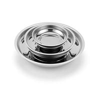 Mayouko 3-Piece Round Magnetic Trays Set, 3" 4" 6", Trays Tool Holder for Screws and Tools