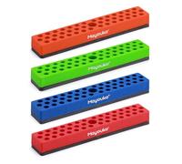 Mayouko 4PCS 1/4-Inch Magnetic Hex Bit Holder Rack Organizer with Strong Magnetic Base, 172 Hole Bit Storage, Drill Bit Holder