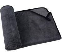 MAYOUTH Car Drying Towel Super Absorbent Microfibre Car Cleaning Cloths 600gsm Twisted loop Scratch-Free for Auto Washing Detailing Motorcycles Polishing Window Glass Lint Free (Black 1pack, 60x90cm)