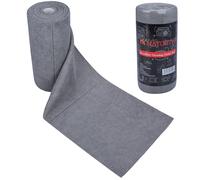 MAYOUTH Microfibre Cleaning Cloths Roll 50-Pack Reusable Paper Towels for Car Wash Supplies Ultra Absorbent Kitchen Dish Rags House Window Cleaning Cloths Lint Free Tear away (Dark Gray)