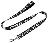 MayPaw 4FT Service Dog Lead, 1" and 1.25" Wide Nylon Dog Lead with Comfortable Neoprene Handle, Great for Medium to Extra-Large Dogs (4ft x 1", Black)