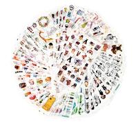 Mayplous 12 Pack Washi Sticker Set, 72 Sheets Decorative Washi for Journals, Planners, Scrapbooks, DIY Cards, Albums & Craft Projects (Innocence)