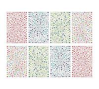 Mayplous 2600pcs Acrylic Rhinestone Sticker Self Adhesive Crystal Gem Sheets Stick-on Diamonds for Craft Scrapbooking Card Making Collage Round 4 Sizes 3/4/5/6mm (Carat)