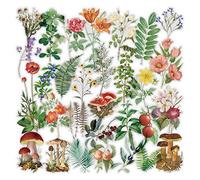 Mayplous 6 Packs Scrapbook Flower Stickers, Decorative Planner Supplies for Scrapbooking, Diary, Album, Journals & DIY Arts and Crafts (Monet)