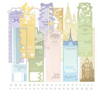 Mayplous Lace Cutout Paper - 3 Pack Die-Cut Note Cards with Butterfly & Floral Patterns for Scrapbooking, Card Making | Multicolor Silhouette Journal Embellishments (Wensor)