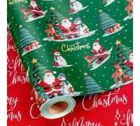 MAYPLUSS 17 Inch X 33 Feet Christmas Wrapping Paper