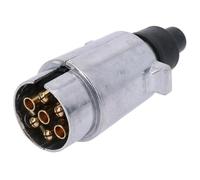 Maypole 024 7-Pin Aluminium Plug, Silver