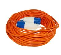 Maypole 10m Extension Lead, 230V 16 Amp Industrial Connectors, Orange
