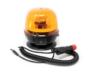 Maypole 12/24V 20x1.5W LED Wireless Beacon Rechargeable Magnetic Amber Warning 1m Curly Cord with Cigar Lighter Charger R10 IP67
