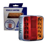 Maypole 12V Trailer & Trailer Board LED Square Rear Combination Lamp One Size