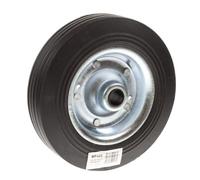 Maypole 200 mm Replacement Steel Wheel For Jockey Wheels Tyre Width 48 mm, Diameter 160 mm, 300 kg Max, Static Load, Black/Silver